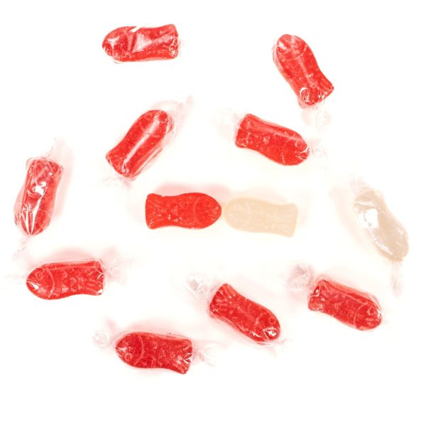 Bonbon Poisson Épicé Rouge & Blanc Enveloppé