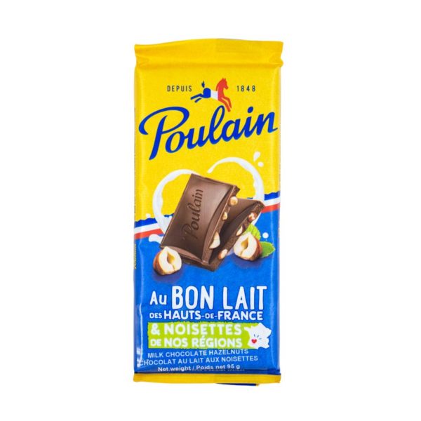 Chocolat Poulain Au Bon Lait & Noisettes 95g