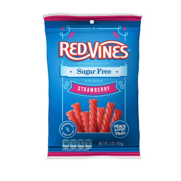 Réglisse Red Vines Fraise Sans Sucre 141g