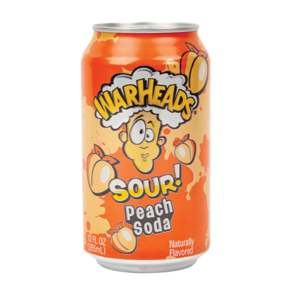 » Boisson Warheads Sour Soda Pêche 355mL