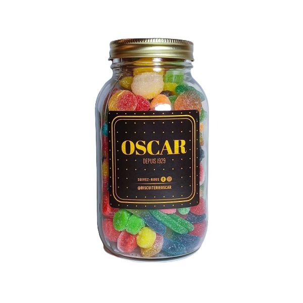 Mason Jar Assorted Candies - Sour Mix