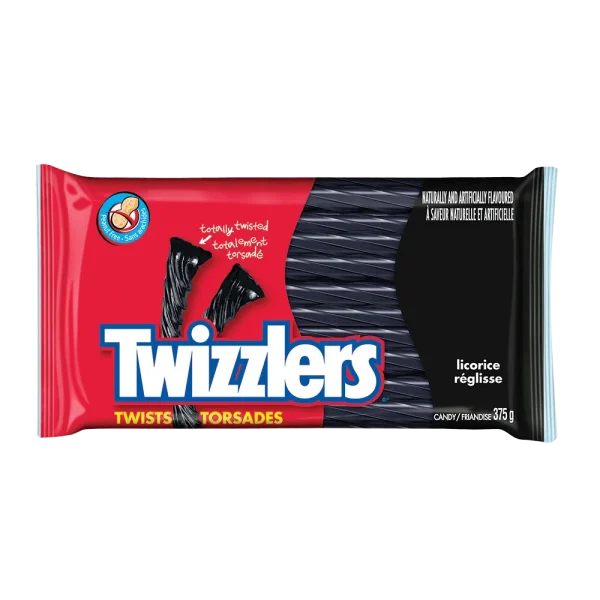 Twizzlers Twist Black Licorice 375g