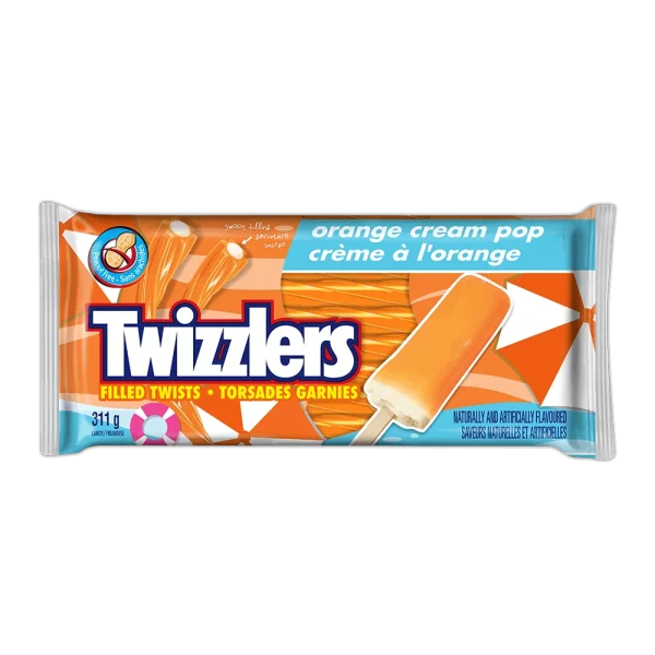 Twizzlers Filled Twist Orange Cream Pop Licorice 311g