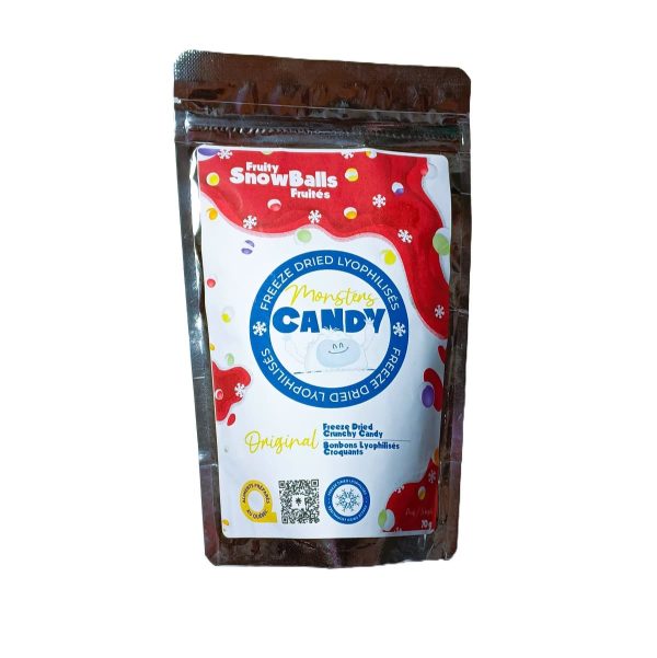 Bonbon Lyophilisé SnowBalls Fruités Originale Monsters Candy 70g