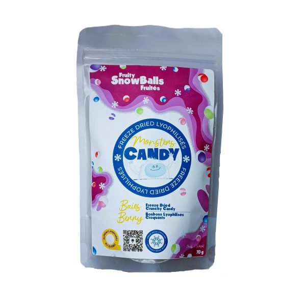 Bonbon Lyophilisé SnowBalls Fruités Baies Monsters Candy 70g