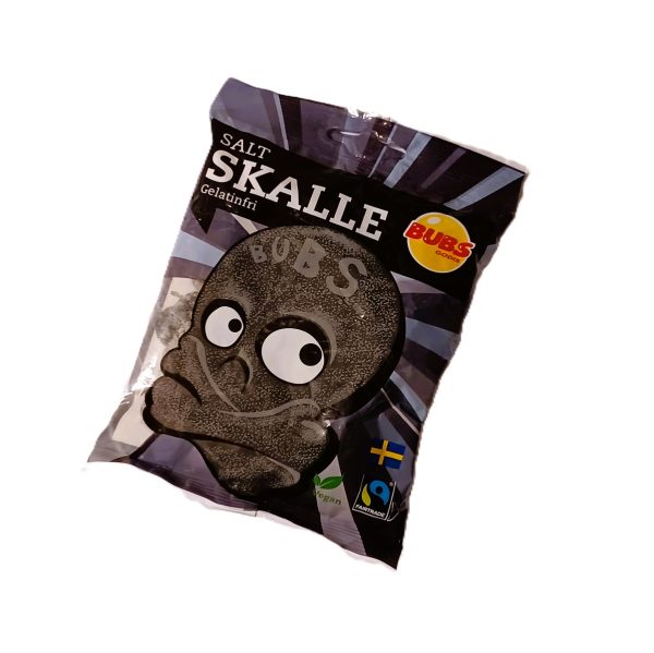 Bonbon Crâne à la Réglisse Salée Bubs 90g