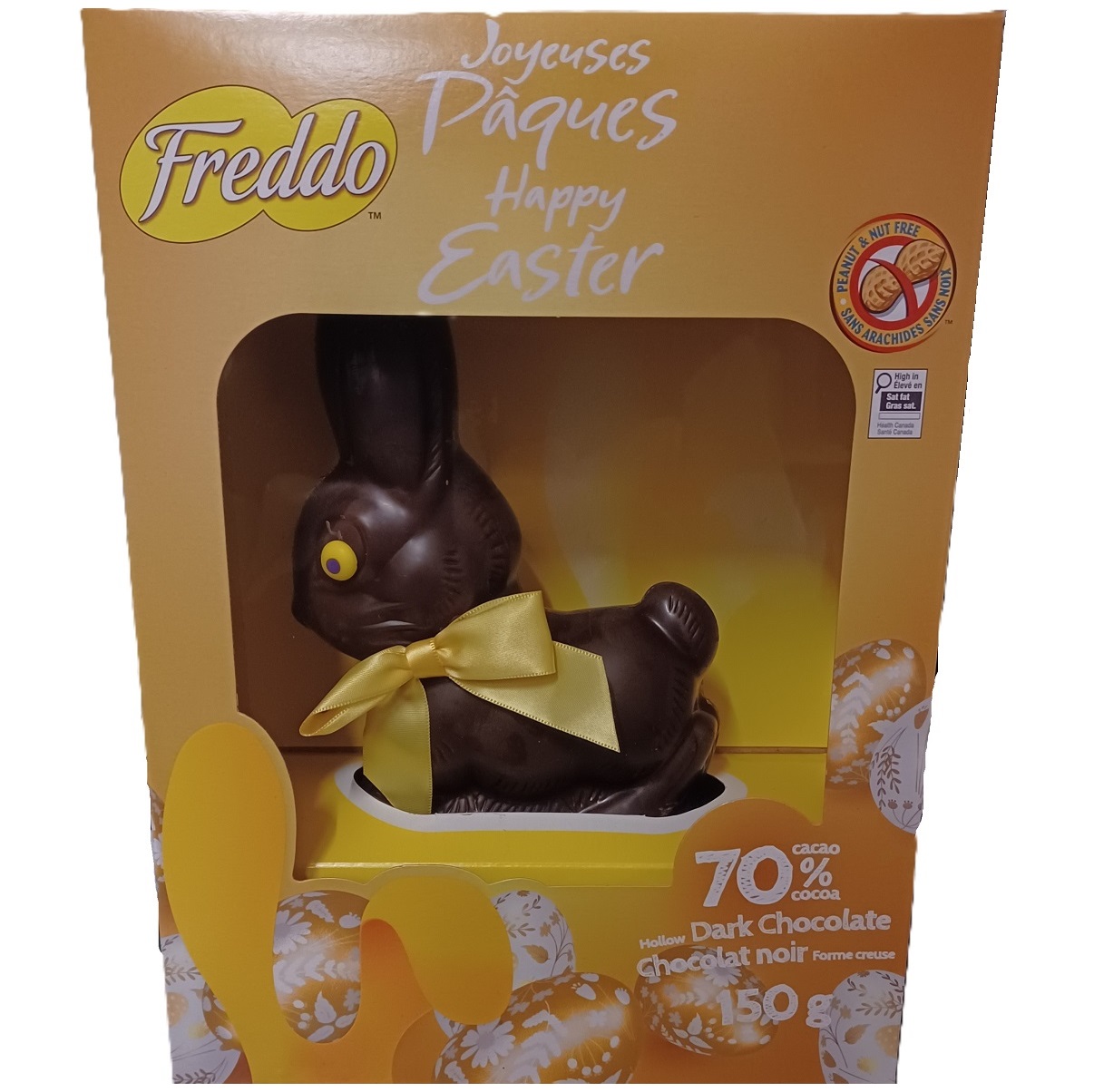 Chocolat Pâques Freddo Lapin Noir 150g