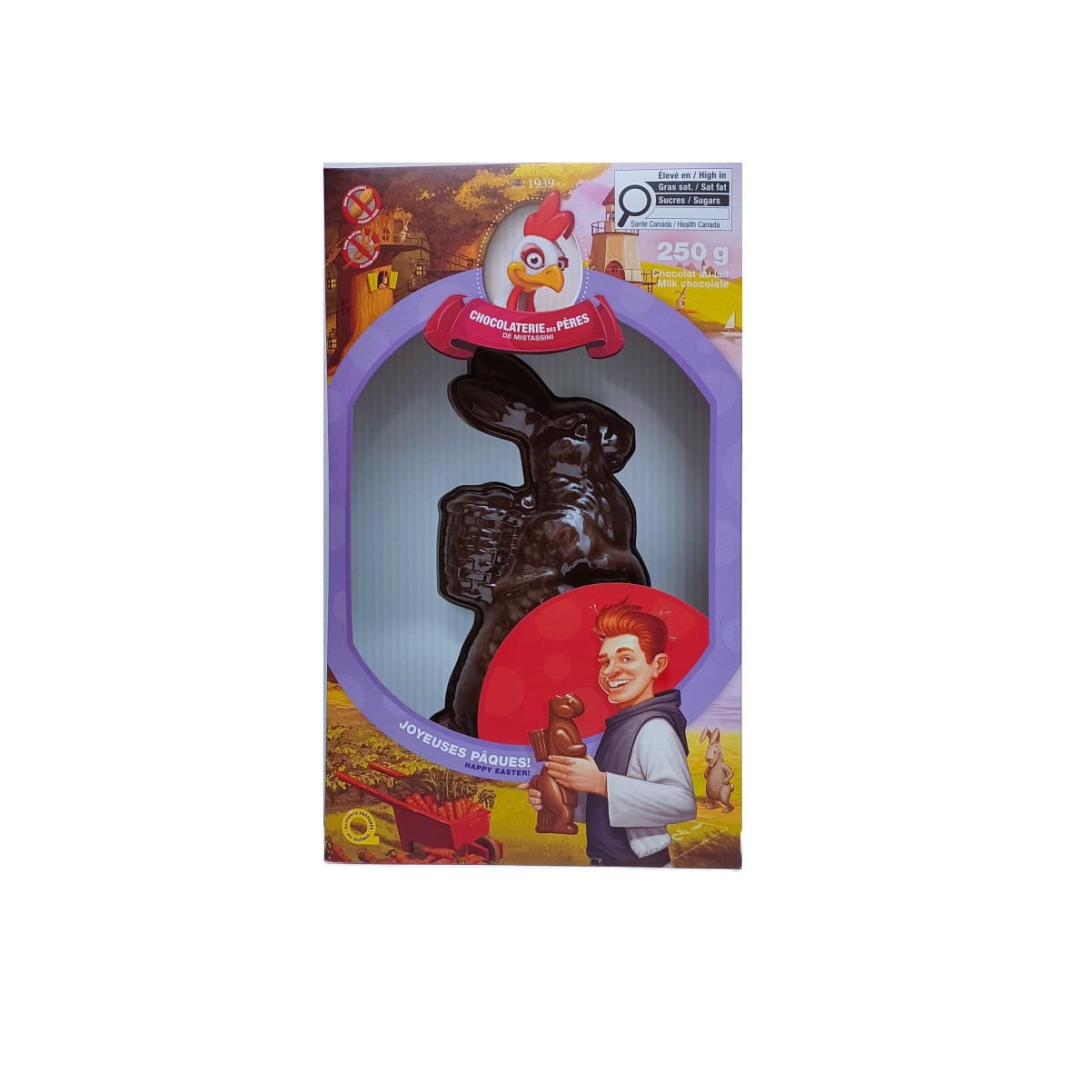 Chocolat Pâques des Pères de Mistassini Lapin 250g
