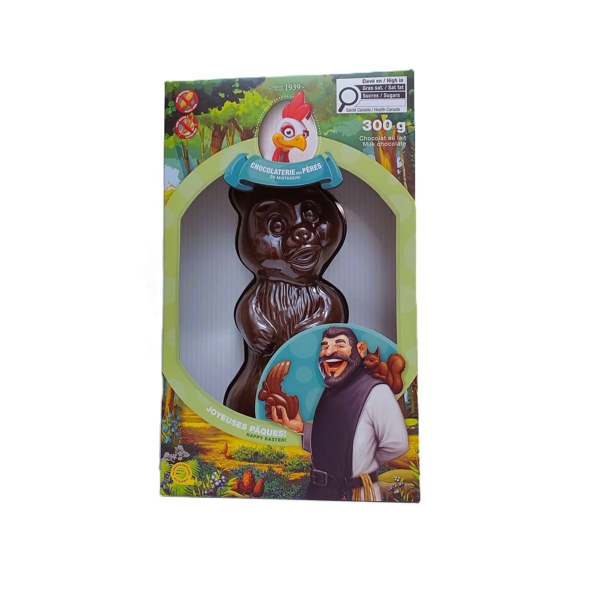 Chocolat Pâques des Pères de Mistassini Ourson 300g
